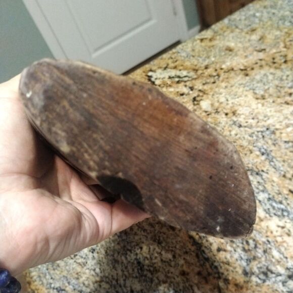 Large Tiki Statue Hand Carved Solid Wood Hawaiian Polynesian 11.5” MCM - Picture 9 of 10